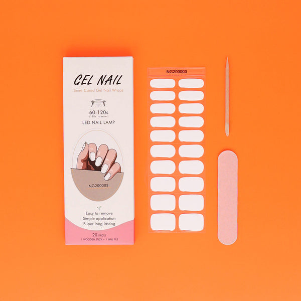 Unghie da Salone in Bianco : Adesivi Gel Duraturi e Semplici (Gel Nail)