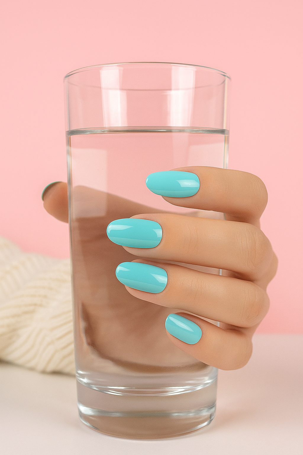 gel nail mani blu turchese beautifulyou 2