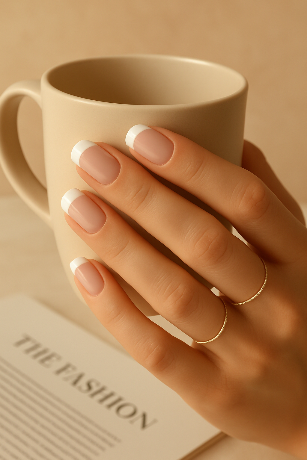 gel nail mani french bianco beautifulyou 1