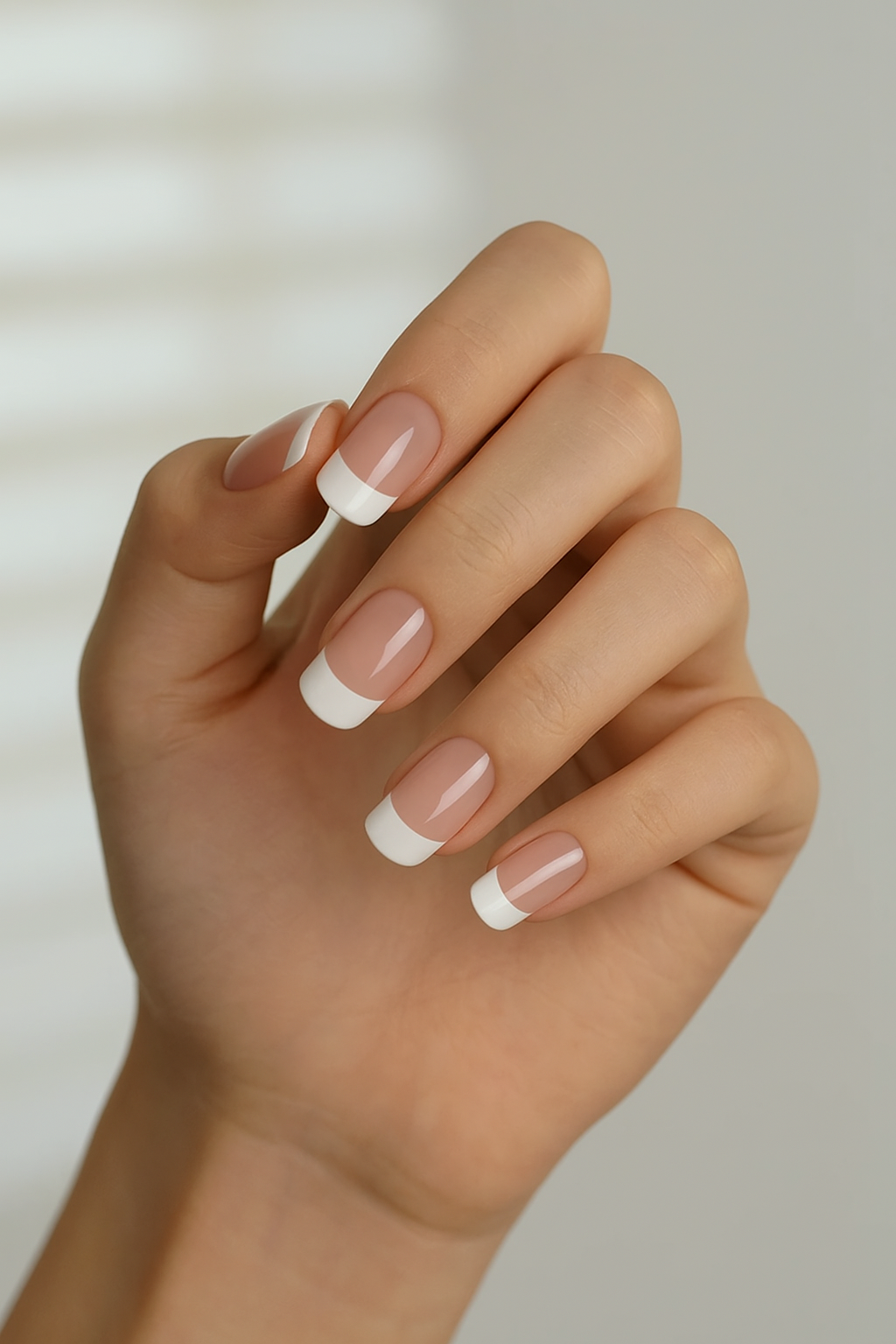 gel nail mani french bianco beautifulyou 2