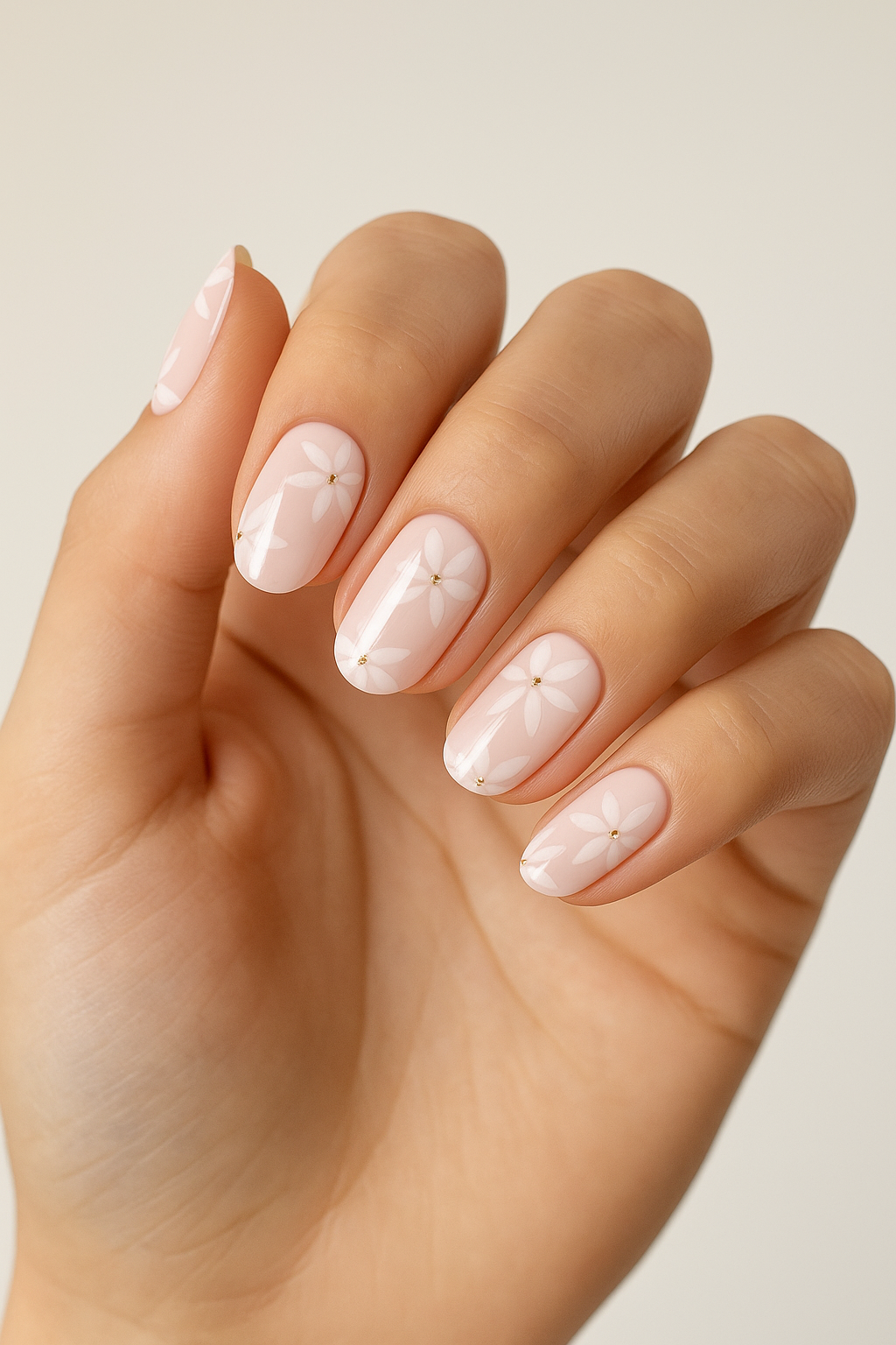 gel nail mani margherite beautifulyu 1