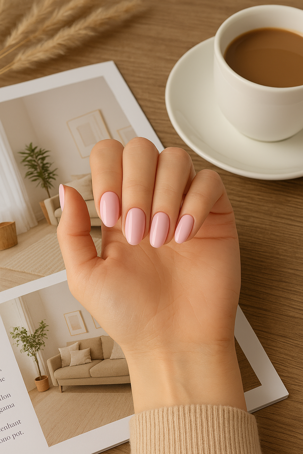 gel nail mani rosa confetto beautifulyou 1