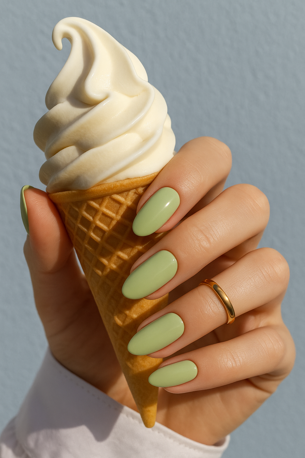 gel nail mani verde salvia beautifulyou 2