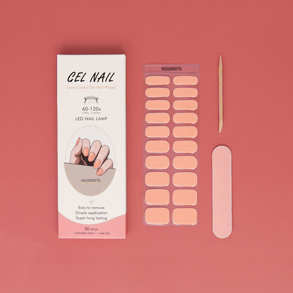 Unghie da Salone in Pesca : Adesivi Gel Duraturi e Semplici (Gel Nail)