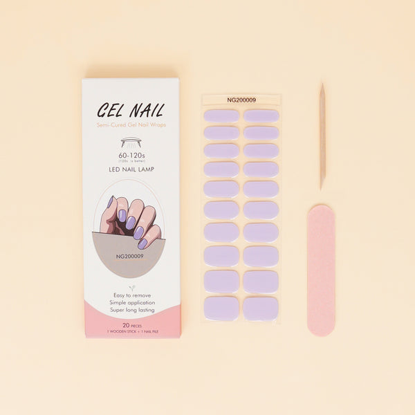 Unghie da Salone in Viola Chiaro: Adesivi Gel Duraturi e Semplici (Gel Nail)