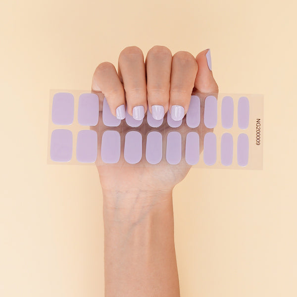 Unghie da Salone in Viola Chiaro: Adesivi Gel Duraturi e Semplici (Gel Nail)